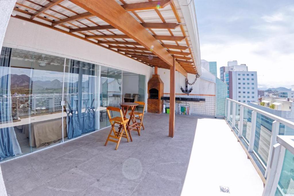 Cobertura C/ Vista Para O Mar E Montanhas, Churrasqueira, 4 Quartos 2 Vg Garagem กวาราปารี ภายนอก รูปภาพ